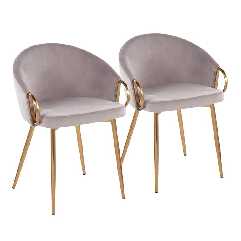 Silver Orchid Battista Upholstered Chair - Set of 2