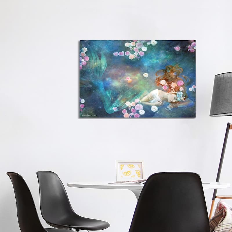 iCanvas "Sleeping Beauty Mermaid" by Bluebird Barn Canvas Print - 26x40x1.5