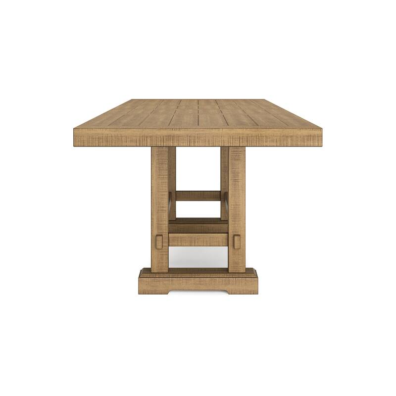 Signature Design by Ashley Havonplane Gray/Brown Counter Height Dining Table and 6 Bar stools