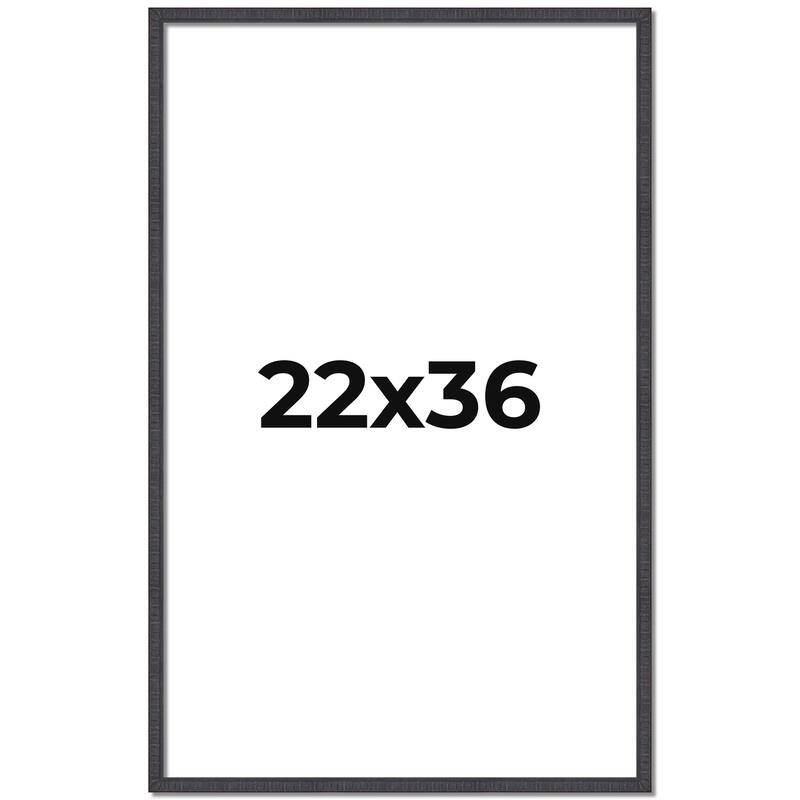22x36 Frame Brown Solid Wood Picture Frame - Complete Modern Photo