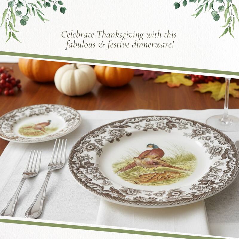 Spode Woodland Luncheon Duck Motif Plate