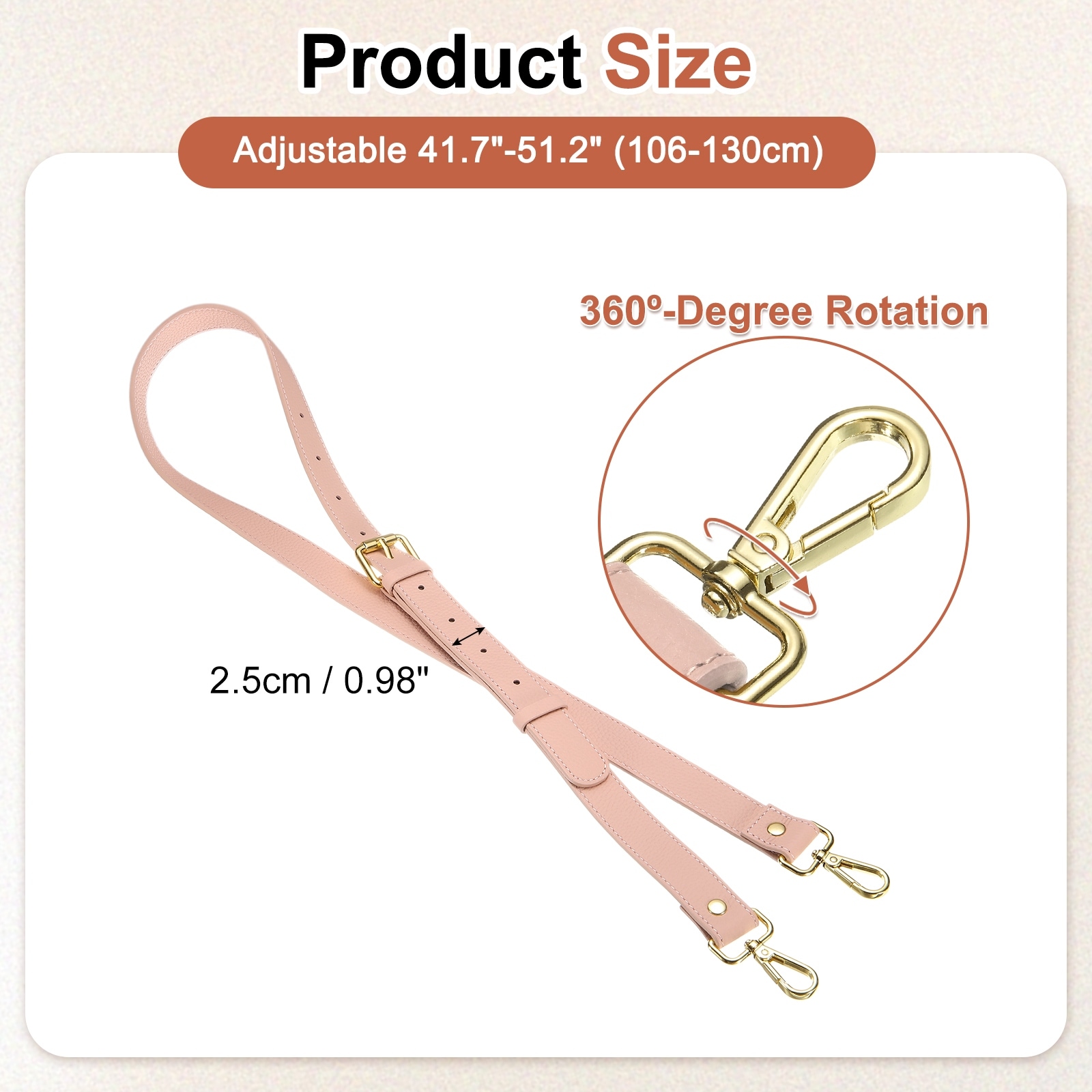 Purse Strap, Adjustable Crossbody Replacement Straps for Women Handbags Shoulder Bag