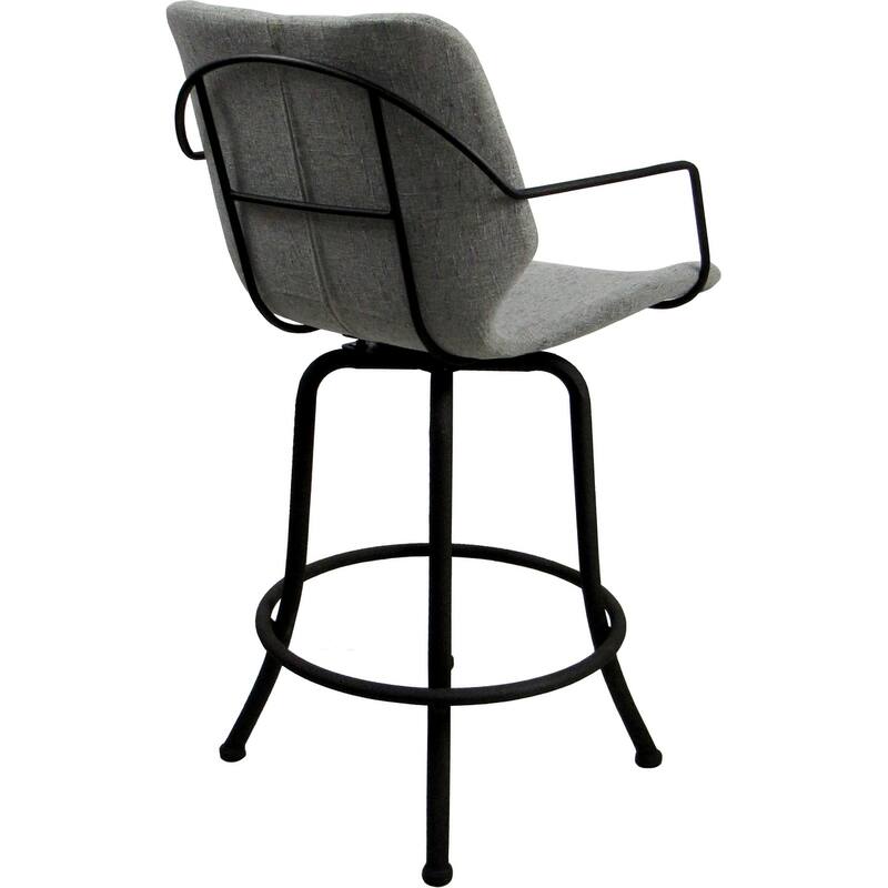 Asheville Swivel Counter 26", 30" or Extra Tall 34" Metal Bar Stool