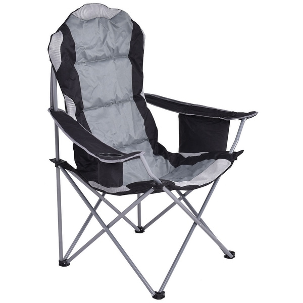 Fishing Camping Chair Seat Cup Holder Beach Picnic Outdoor Portable Folding Bag-Gray. Opens flyout.