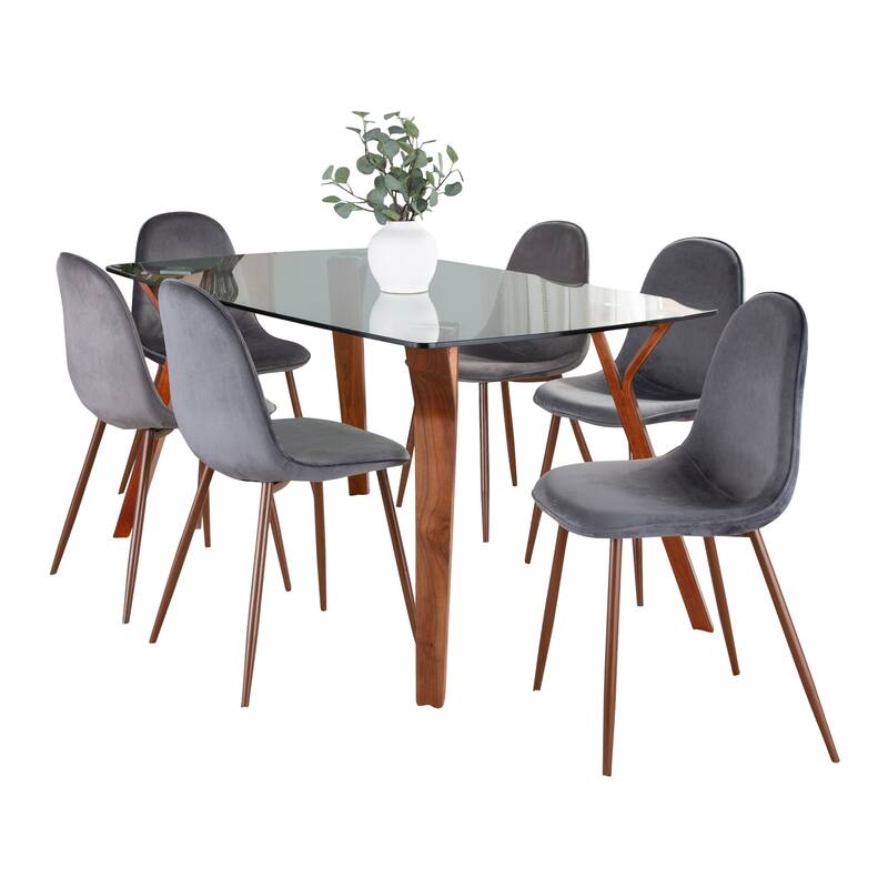 Carson Carrington Sala Stone 7-Piece Rectangular Dining Set