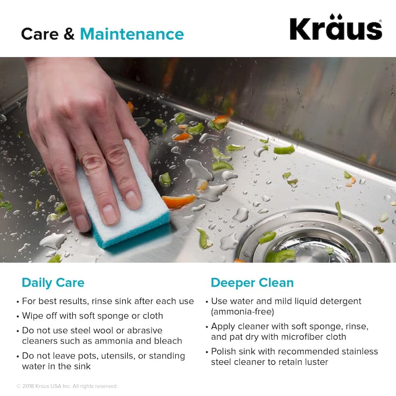 KRAUS Standart PRO Stainless Steel 23 inch Undermount Kitchen Sink