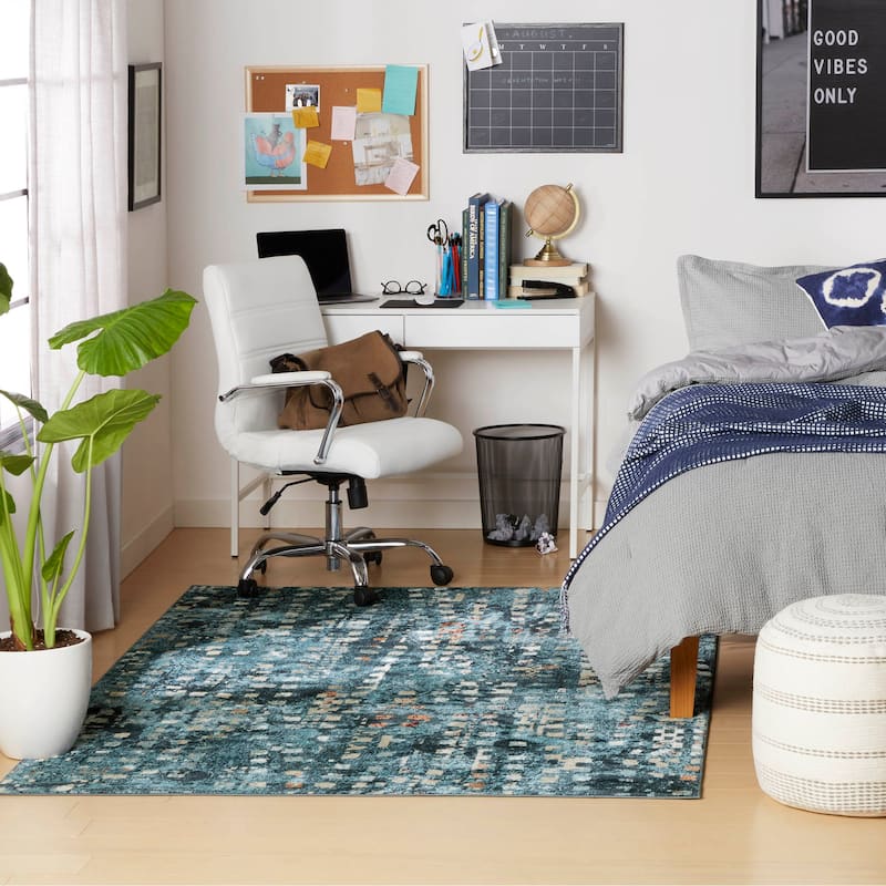 Everwash Treasure Eloise Modern Geometric Machine Washable Area Rug