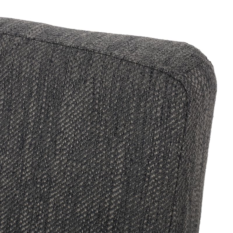 Armless Upholstered Dining Chairs Set of 2, Modern Fabric Side Chair with Tapered Legs Kitchen Dining Chairs