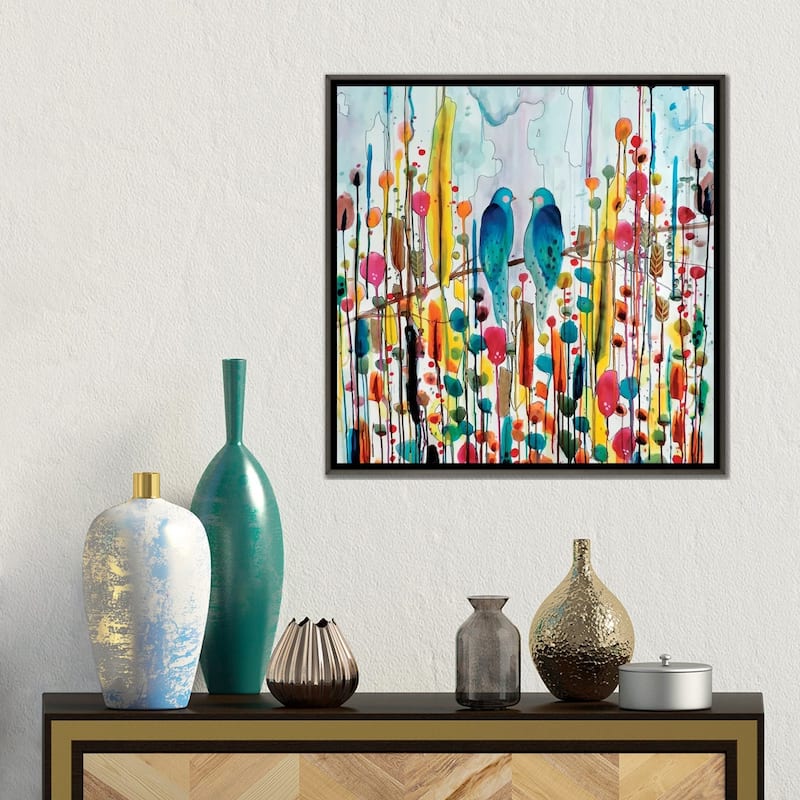 iCanvas "We" by Sylvie Demers Framed
