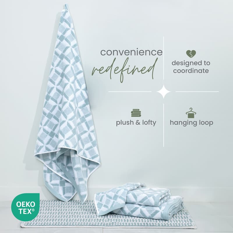 Martex Geo Blue Bath Towel