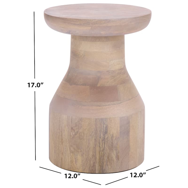 SAFAVIEH Home Nestor Round Accent Table - 12"W x 12"D x 17"H