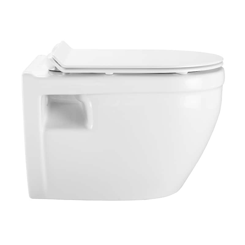 Ivy Wall Hung Elongated Toilet Bowl 0.8/1.28 GPF Dual Flush