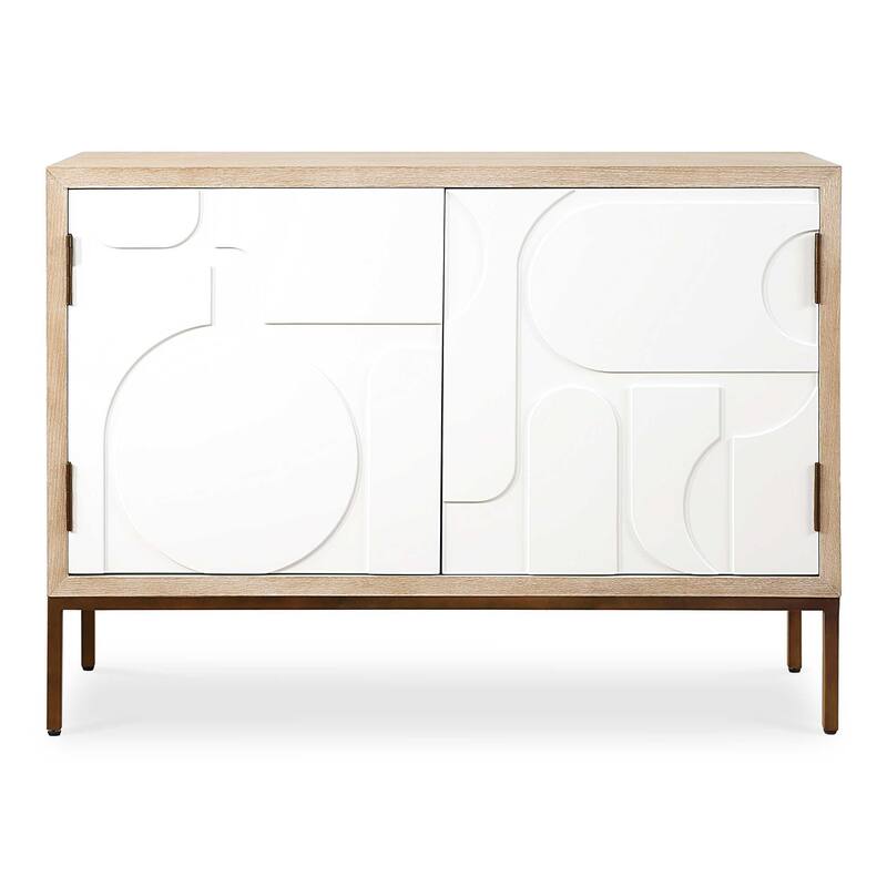 Uttermost Weimar 2 Door White Cabinet