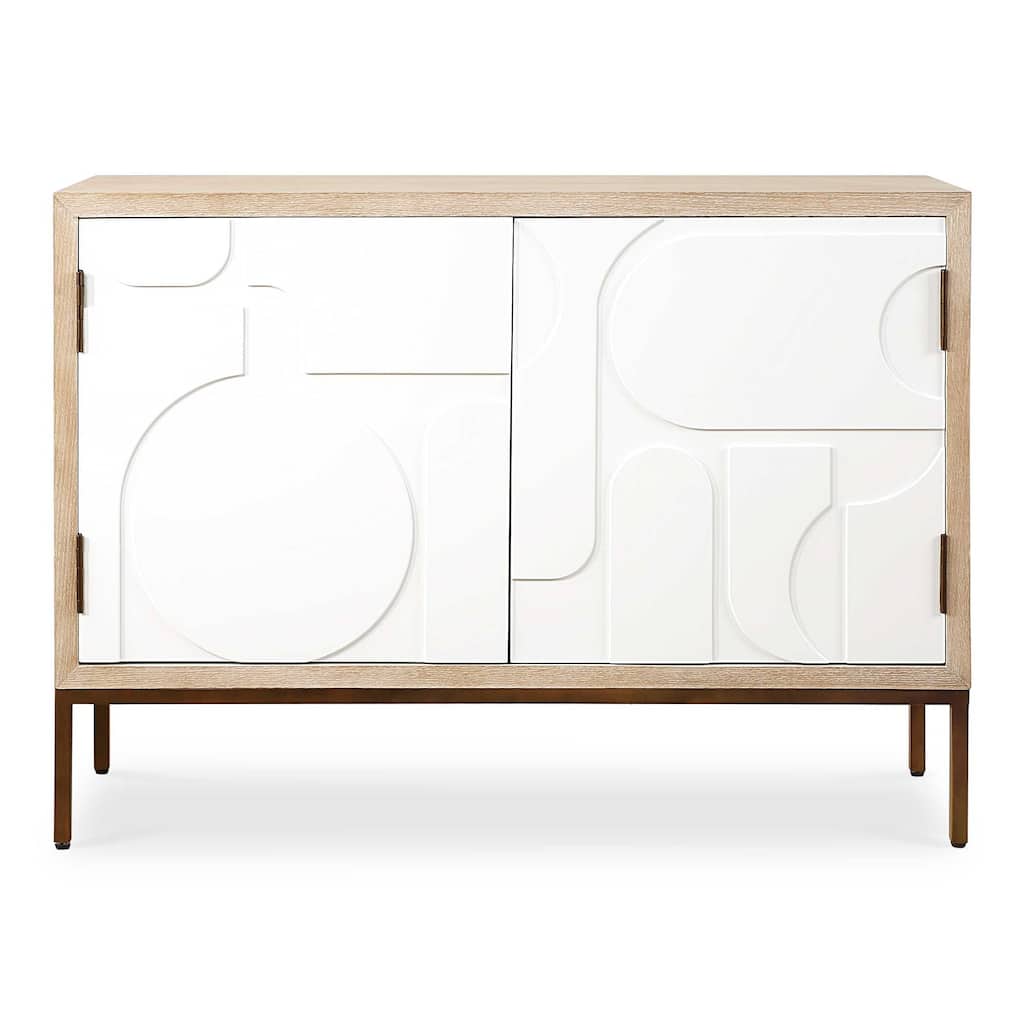 Uttermost Weimar 2 Door White Cabinet