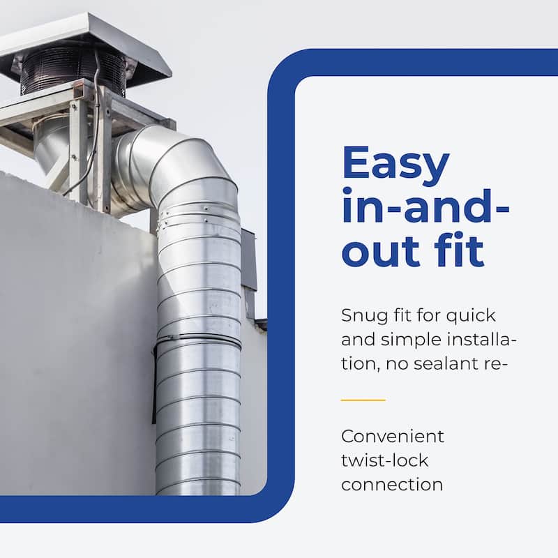 DuraVent DuraPlus 420 Stainless Steel Triple Wall Stove Pipe Connector, Silver - 10