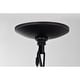 preview thumbnail 10 of 9, Jaipem 12 Inch Modern Matte Black Crystal Pendant Ceiling Light