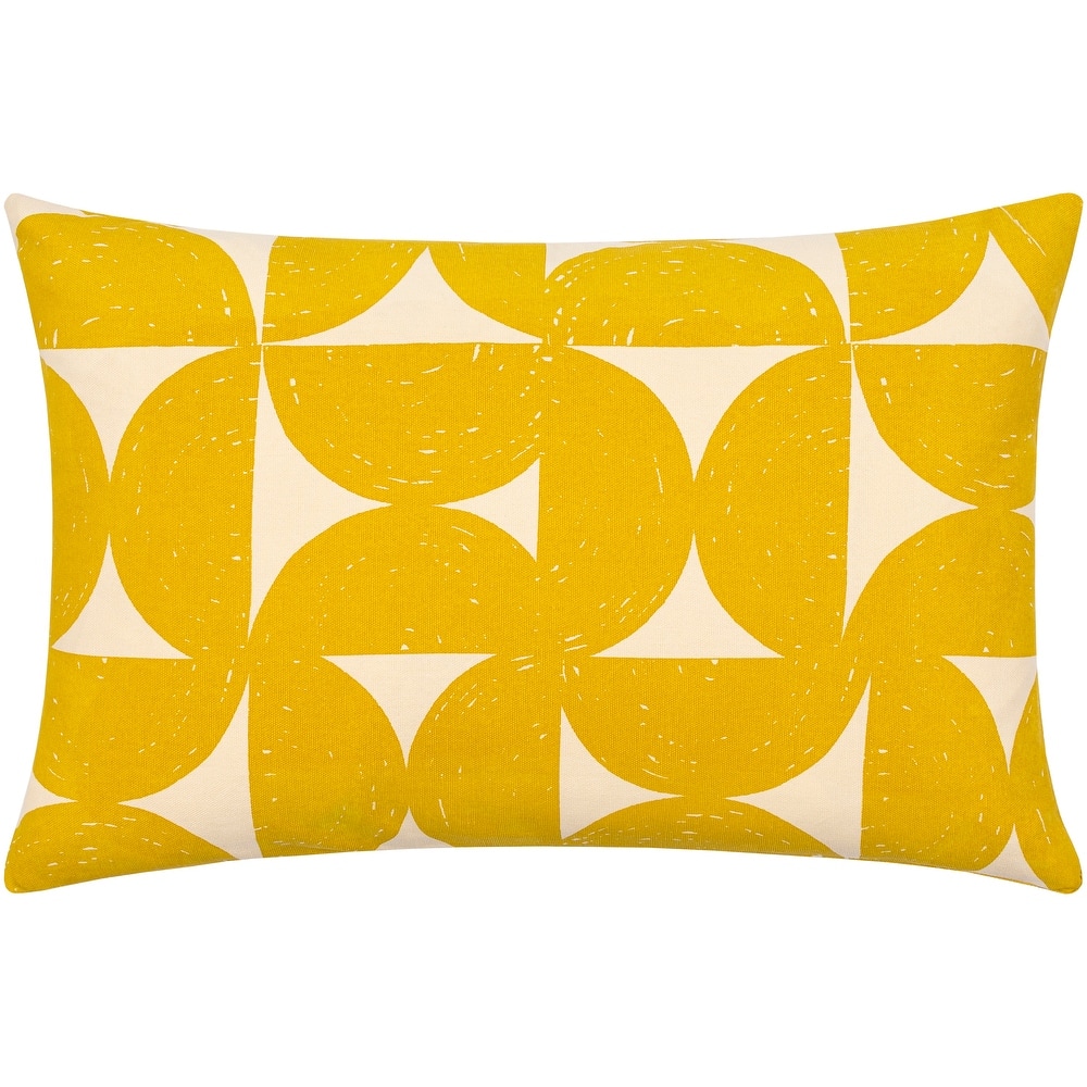 Livabliss Sanaya Half Circle Print Geometric Throw Pillow