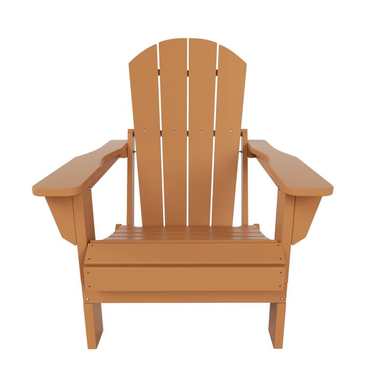 POLYTRENDS Laguna Folding Poly Eco-Friendly All Weather Outdoor Adirondack Chair