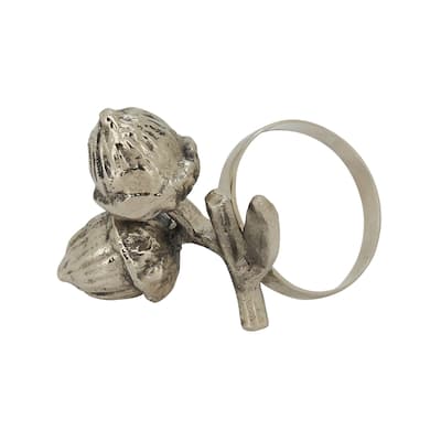 Acorn Design Napkin Rings (Set of 4)
