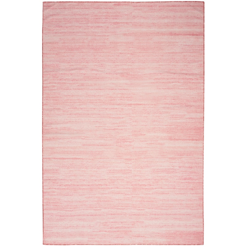 Nourison Washable Essentials Indoor Solid Area Rug - 4' x 6' - Pink