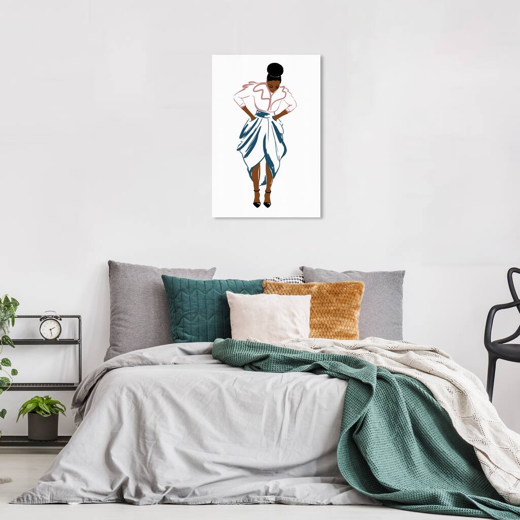 Wynwood Studio Fashion and Glam I Stand for Fashion Pink and Modern & Contemporary Wall Art Canvas Print