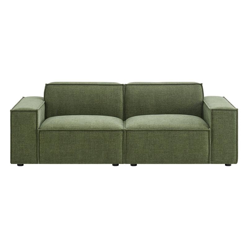 Restore 2-Piece Performance Fabric Upholstered Modular Loveseat