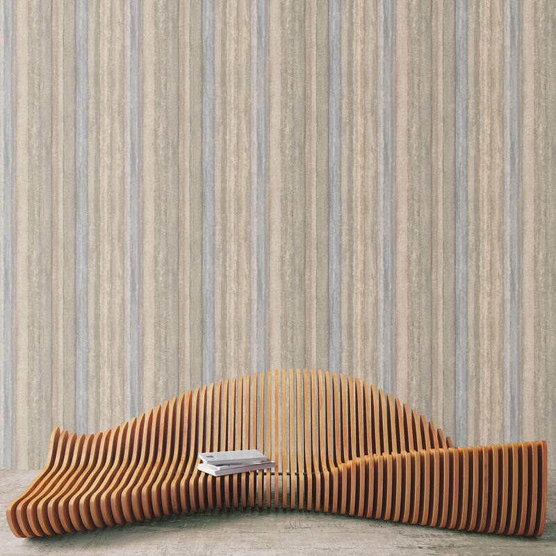 Galerie Wallcoverings Ambiance Nomed Stripe Design Vinyl on Non-woven Matte Wallpaper Roll