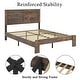 preview thumbnail 33 of 48, Wooden Platform Bed Frame with Large Under Bed Storage