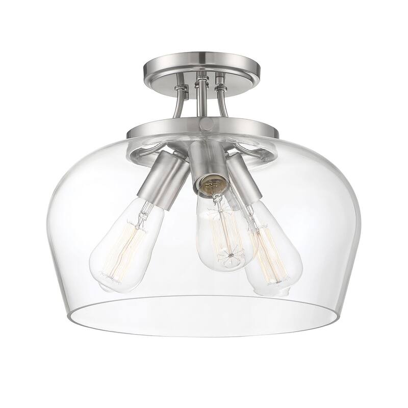 Savoy House Octave 3 Light 13" Wide Semi-Flush Ceiling Fixture