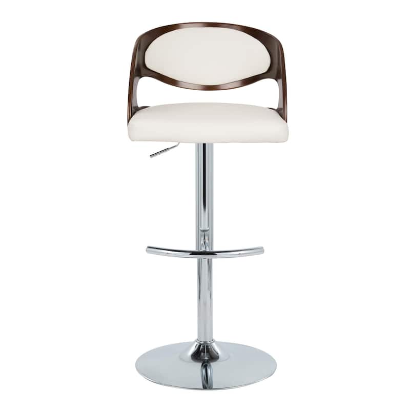 Carson Carrington Visby Adjustable Bar Stool with Rounded T Footrest (Set of 2)