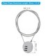 preview thumbnail 12 of 13, Small Combination Lock 31.4 Inch, 1 Pcs 3 Digit Padlock for Gym Locker Silver