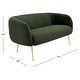 preview thumbnail 11 of 21, SAFAVIEH Couture High Line Collection Alena Off-White Polyester Blend Loveseat