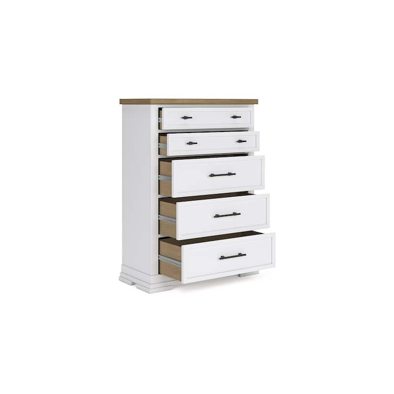 Signature Design by Ashley Ashbryn White/Brown Chest of Drawers