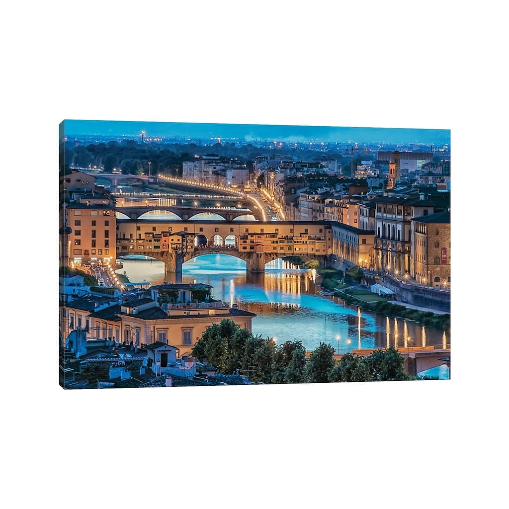 iCanvas "Florence At Dusk" by Manjik Pictures Canvas Print