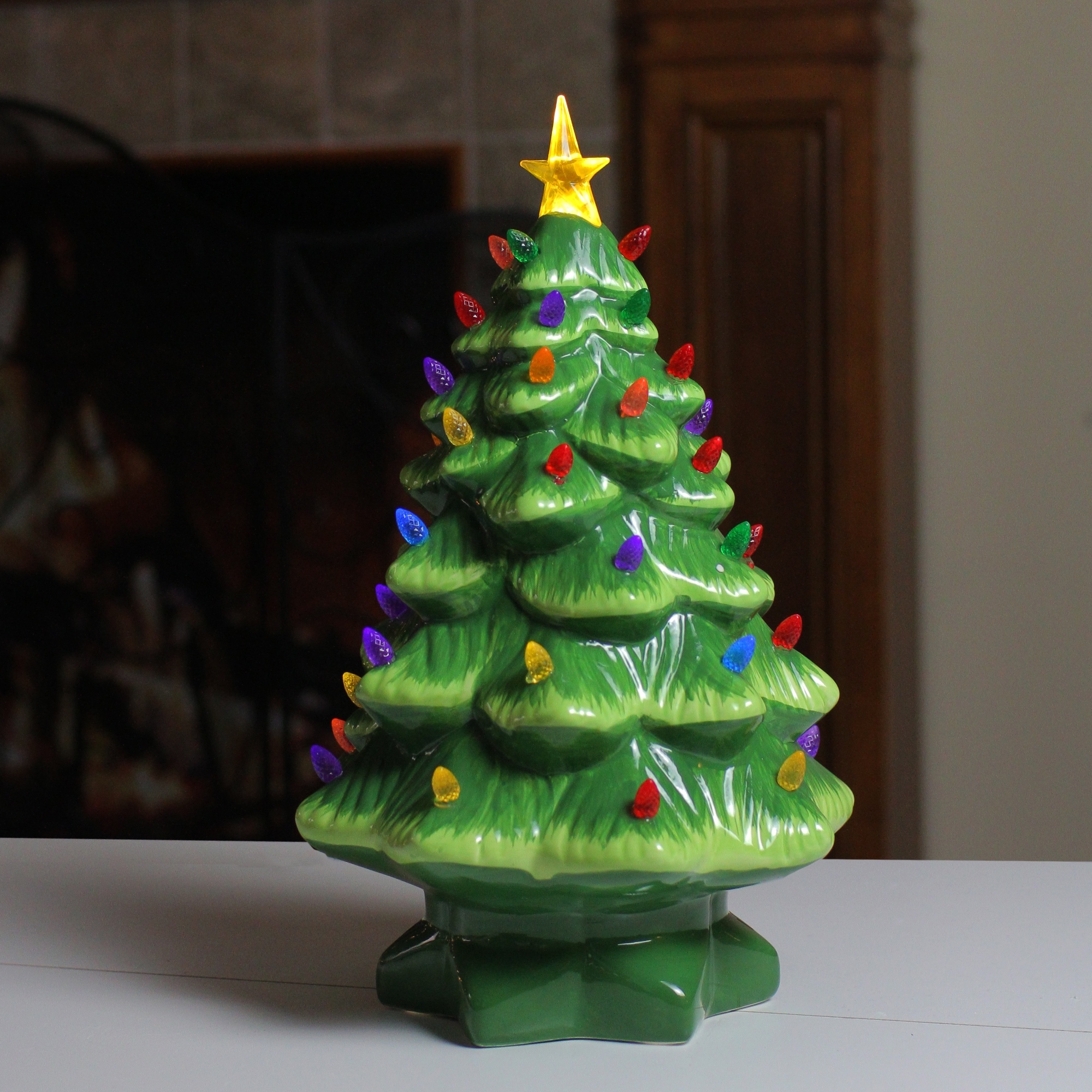 Shop Mr Christmas Multi Color Lighted Nostalgic Ceramic Tree 14