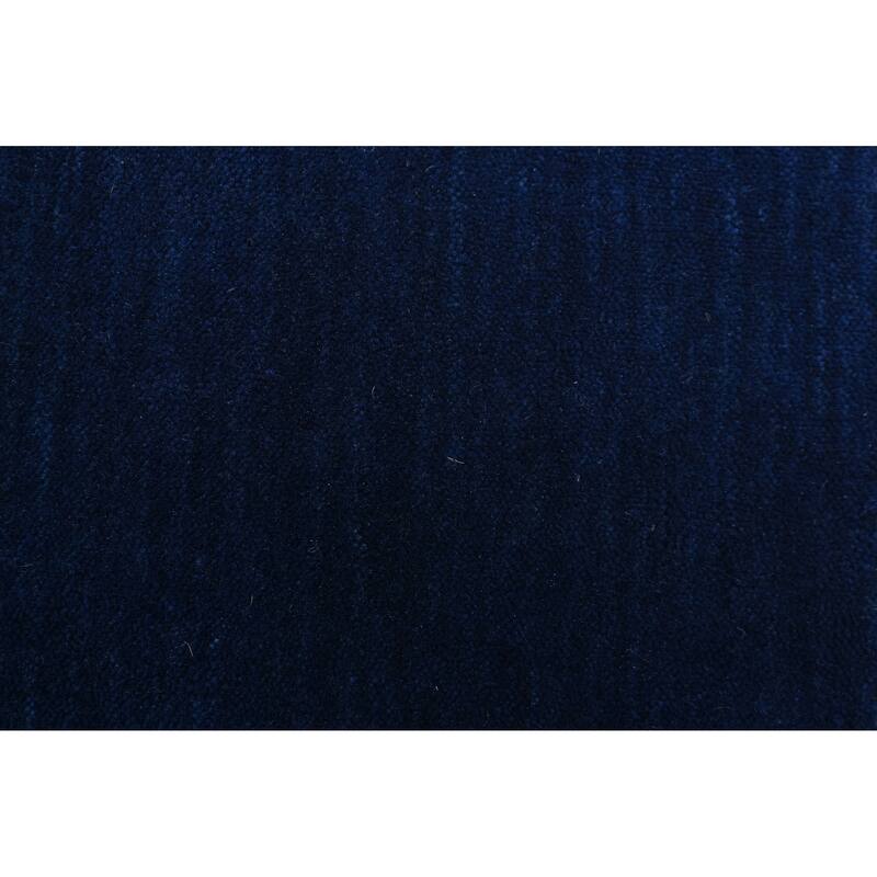 ECARPETGALLERY Hand Loomed Kashkuli Gabbeh Dark Navy Wool Rug - 4'0 x 5'6
