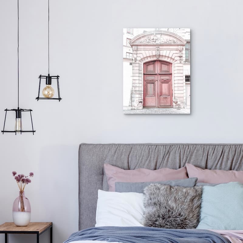 Paris Pink Door by Heather Loriece Canvas Art Print