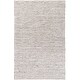 preview thumbnail 23 of 31, Livabliss Franklin Cotton/ Leather Area Rug Slate - 8' x 10'
