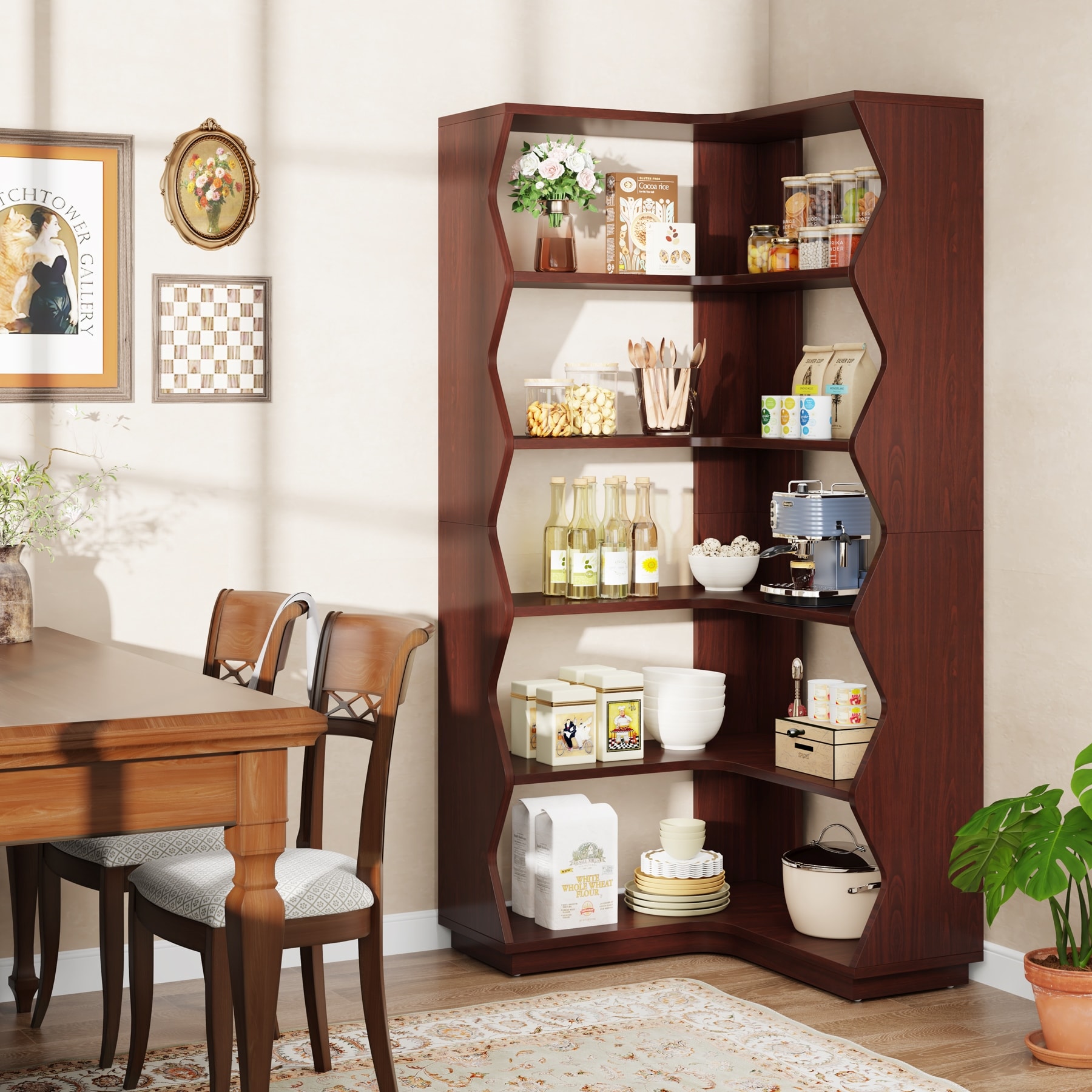 Vintage-Corner-Bookcase-