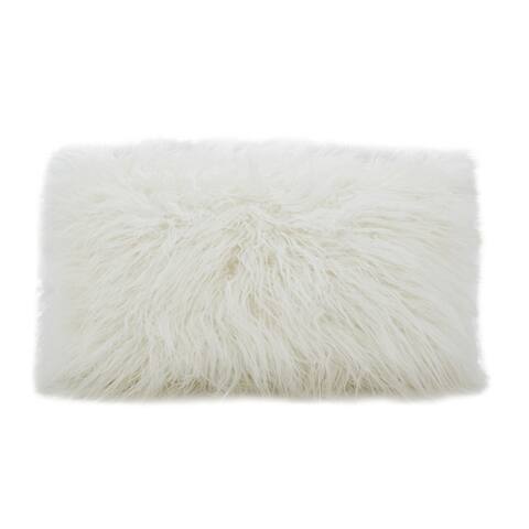 Mongolian Faux Fur Throw Pillow