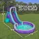 preview thumbnail 10 of 10, Sunny & Fun Single Ring Inflatable Water Slide Park & Blow up Pool with Air Pump