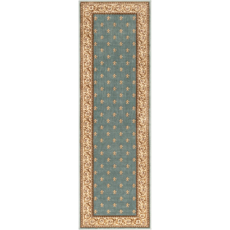 Well Woven Barclay Fleur De Lis Traditional Oriental Living Room Rug