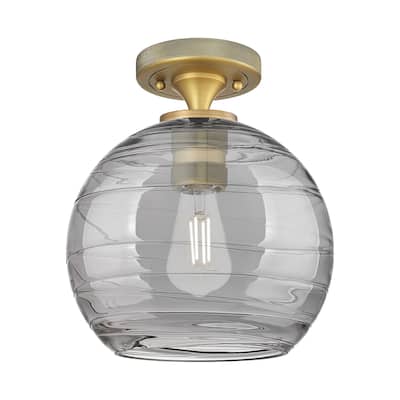 Innovations Lighting 434-1F-10-8 Crown Point Flush Mount Crown Point