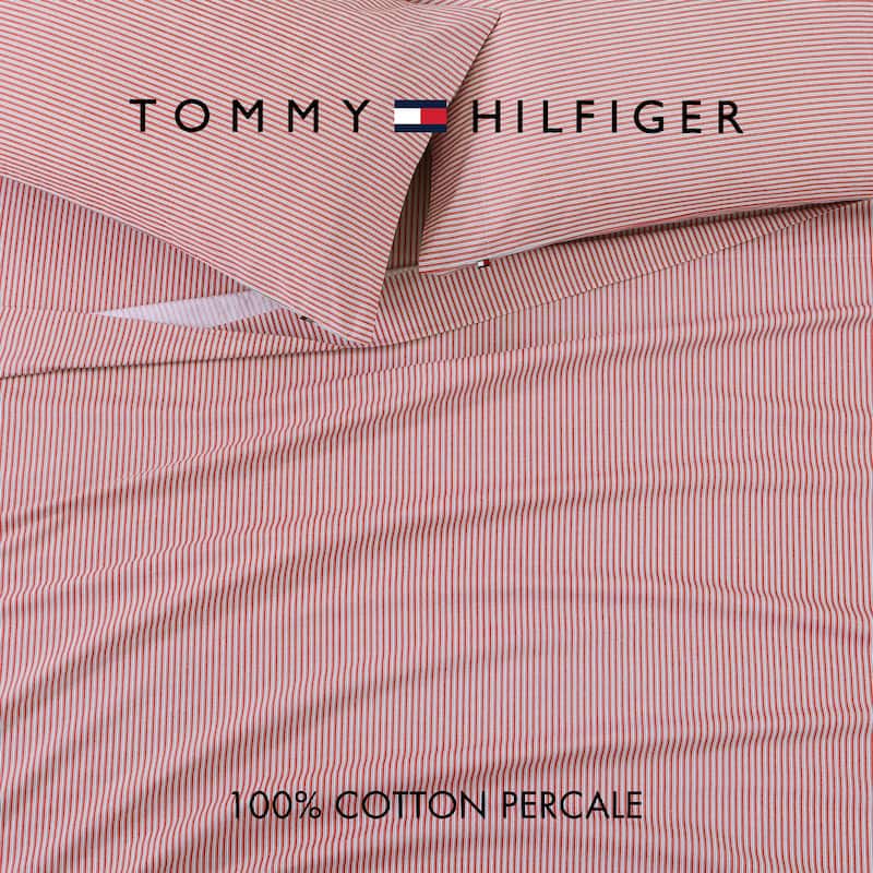 Tommy Hilfiger Printed Cotton Percale Sheet Set