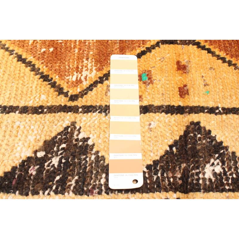 ECARPETGALLERY Hand-knotted Antalya Vintage Beige Wool Rug - 4'4 x 6'2