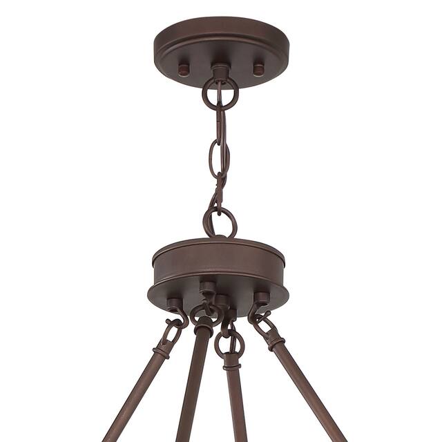 The Gray Barn Highclere 12-light Wagon Wheel Chandelier - 40"x40"x35.93"