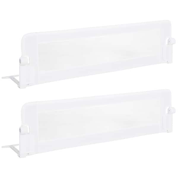 slide 2 of 7, Gymax Bed Rail Guard for Toddlers 60'' & for Crib Twin Double Queen & White