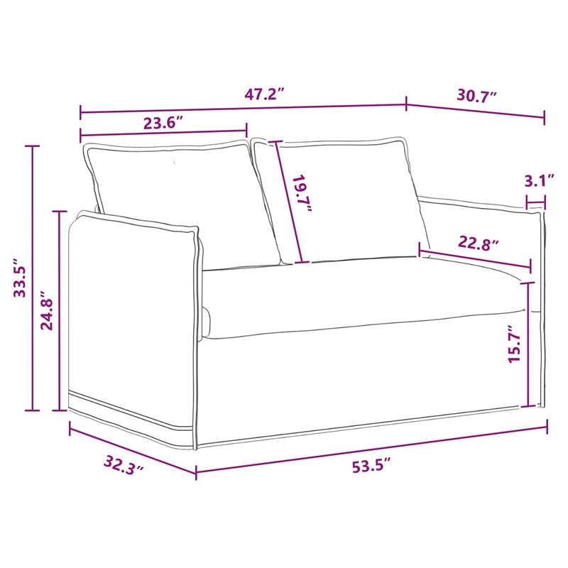 vidaXL Sofa Dark Grey Fabric