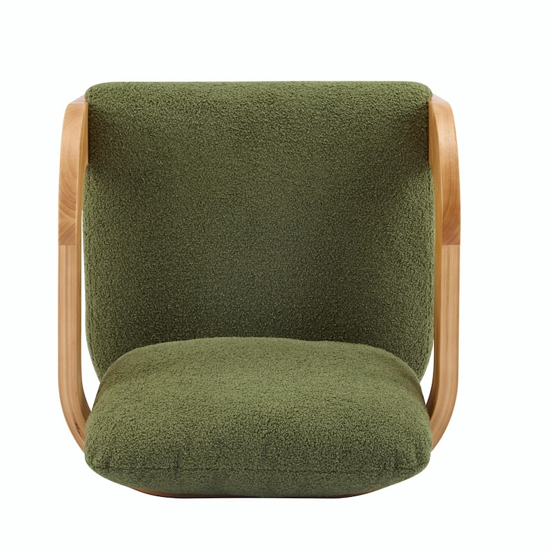 2-Pack Dining Chairs - Fabric with Pillow Back, Solid Wood Frame
