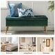 preview thumbnail 83 of 137, HULALA HOME Neptunus Modern 45.5" W Velvet Bedroom Storage Bench for End of Bed with Nailhead Trim